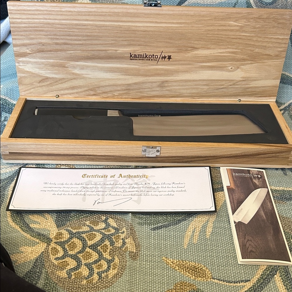 Kamikoto Chuka Bocho Cleaver with Ash Wood Box